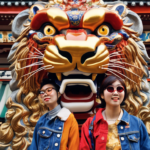 🦁大阪必訪！難波八阪神社巨獅吸睛✨